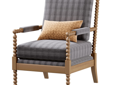 Spindle chair 3D-Modell
