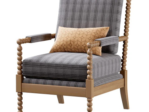 Spindle chair 3D Model