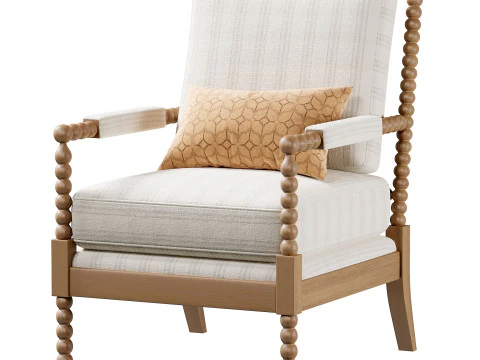 Spindle chair 3D Model