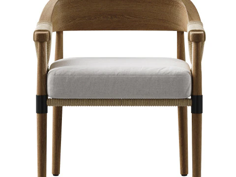 Cadeira de jantar ao ar livre Arteriors Estes Modelo 3D