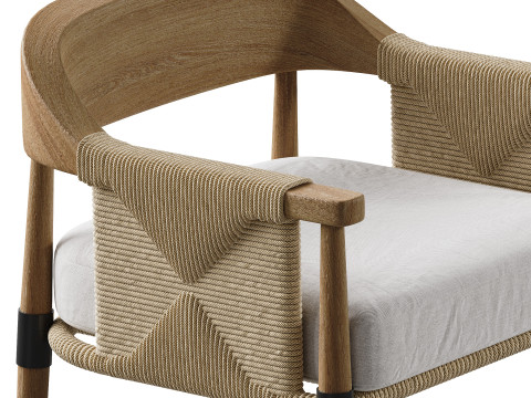 Arteriors Estes Outdoor Dining Chair Modelo 3D