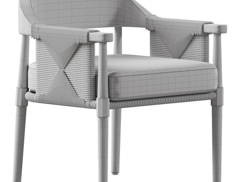 Arteriors Estes Outdoor Dining Chair Modelo 3D