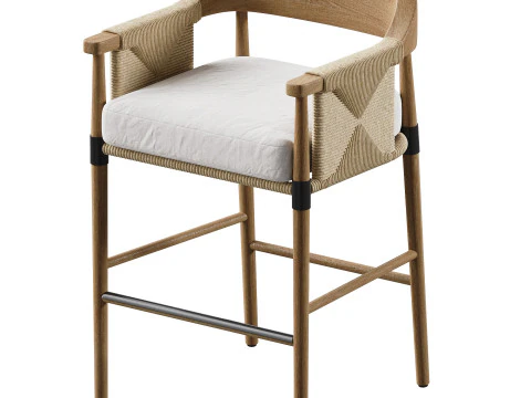 Banco de bar externo Arteriors Estes Modelo 3D