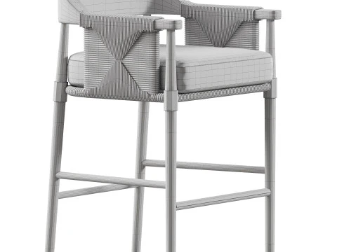 Banco de bar externo Arteriors Estes Modelo 3D