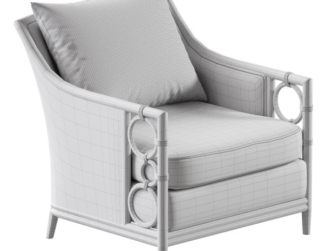 McGuire Lounge Chair MCA81 3D Model