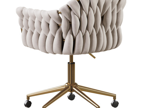 Velvet Desk Chair 3D Model