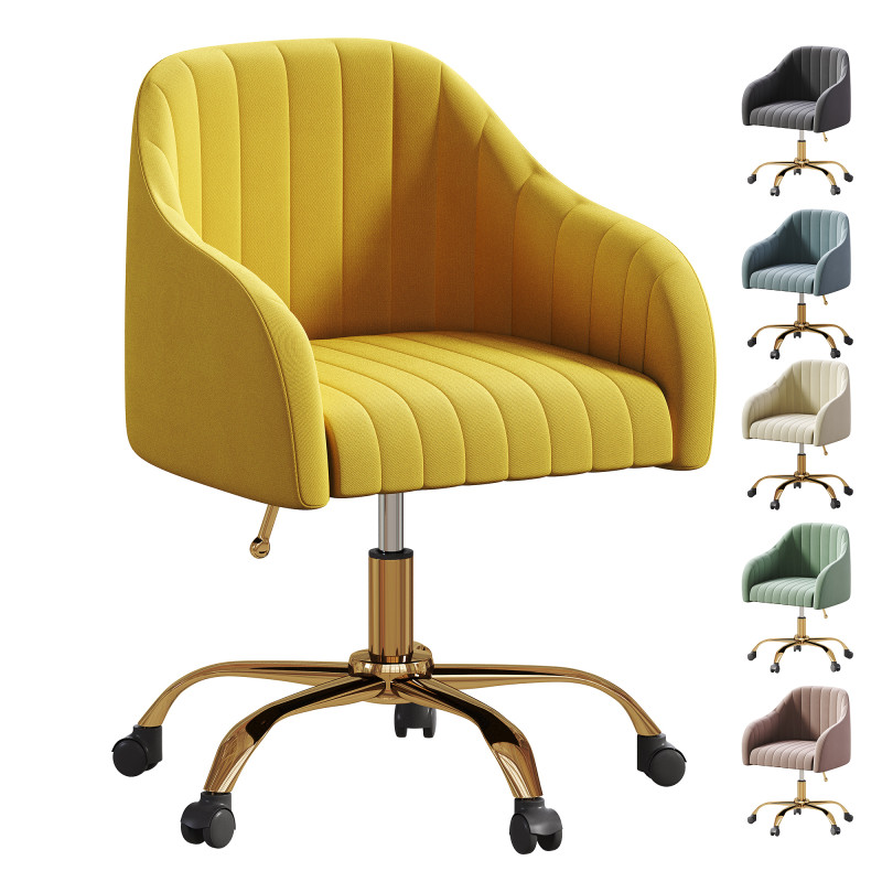 Modern Upholstered Adjustable Swivel Office Chair by HULALA HOME Modèle 3D .c4d .max .obj .3ds .fbx .stl .blend 
