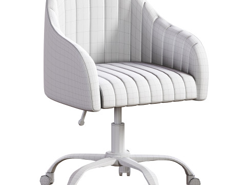 Modern Upholstered Adjustable Swivel Office Chair by HULALA HOME Modèle 3D