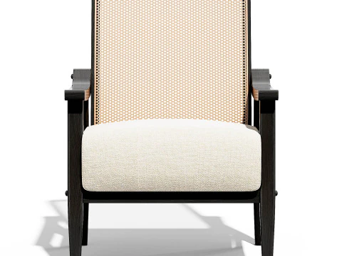 Cadeira Lifestorey Serena em cana e madeira maci&ccedil;a Modelo 3D