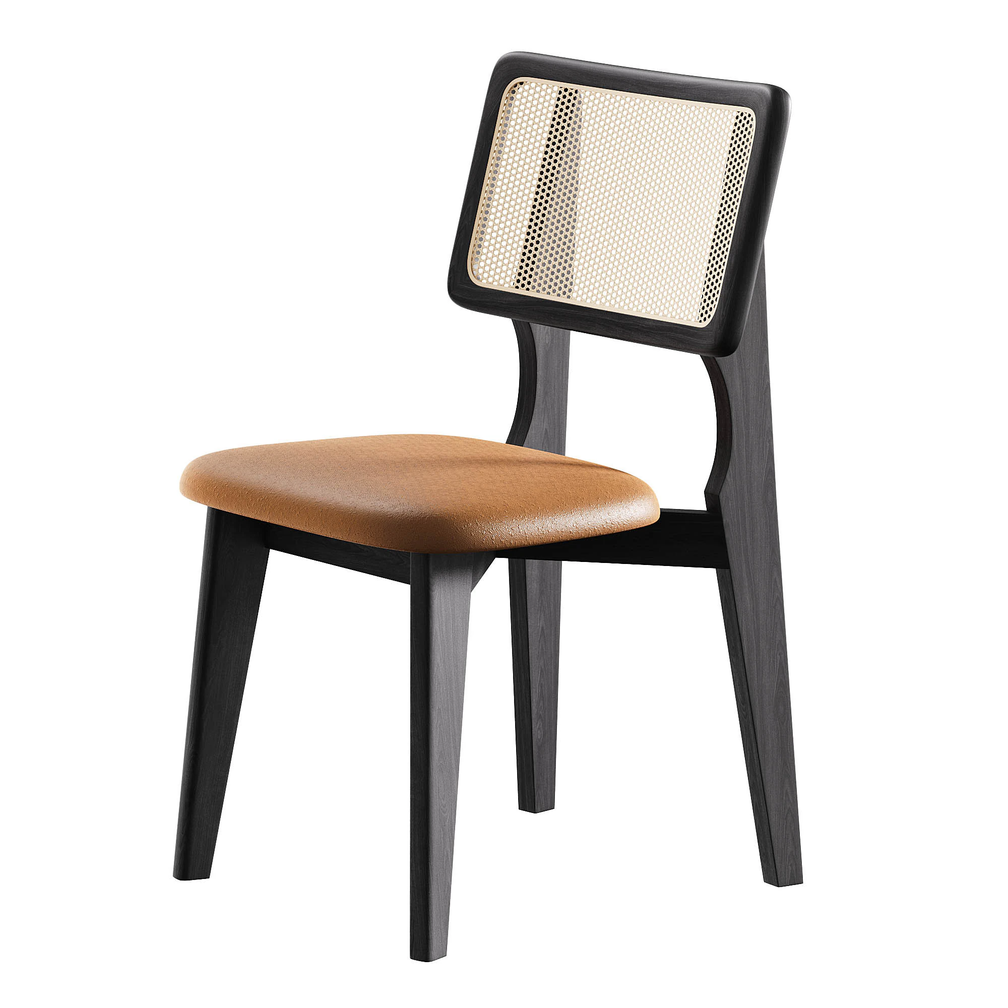 Mid-century Dining Chair 3D Model .c4d .max .obj .3ds .fbx .stl .blend