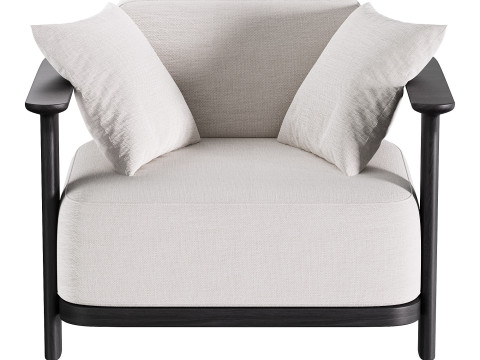 Dune Aluminum Lounge Chair 3D Model