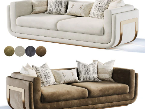 산토리니 소파 3D 모델