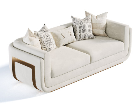 Santorini sofa Model 3D
