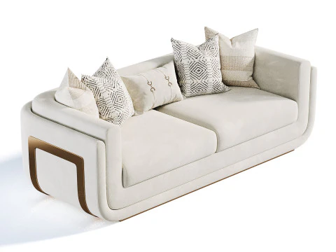 Santorini sofa 3D Model