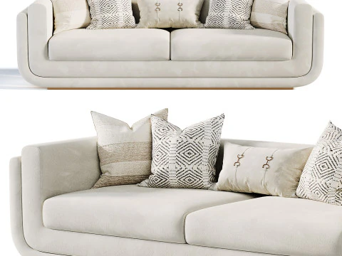 Santorini sofa 3D Model
