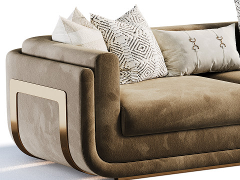 Santorini sofa Model 3D
