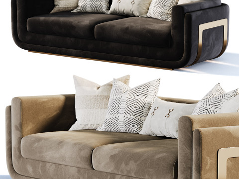 Santorini sofa Model 3D