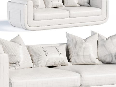 Santorini sofa Model 3D