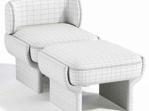 Lucky Armchair 3Dモデル