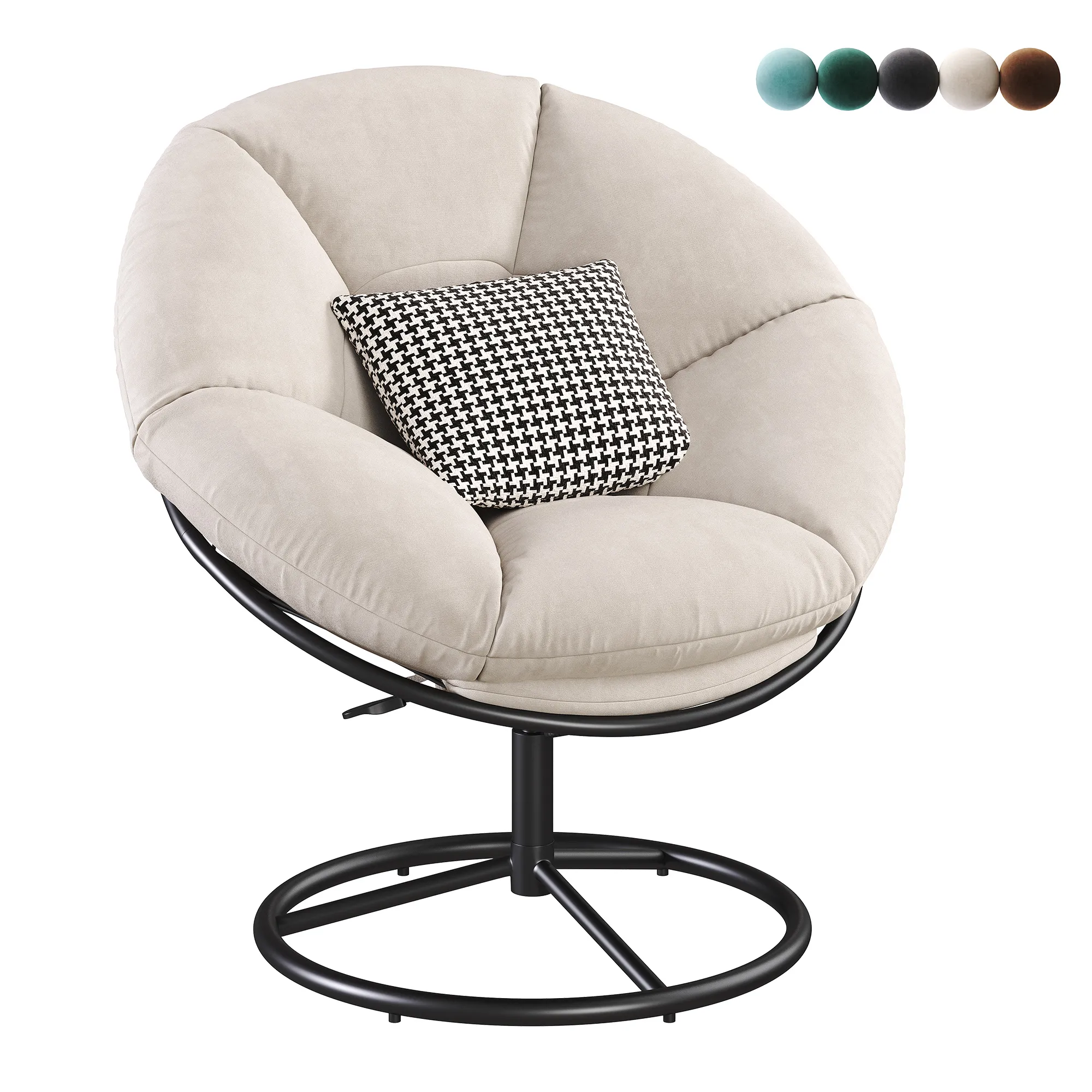 Multi-function Papasan Relaxation Chair 3D Model .c4d .max .obj .3ds .fbx .stl .blend 