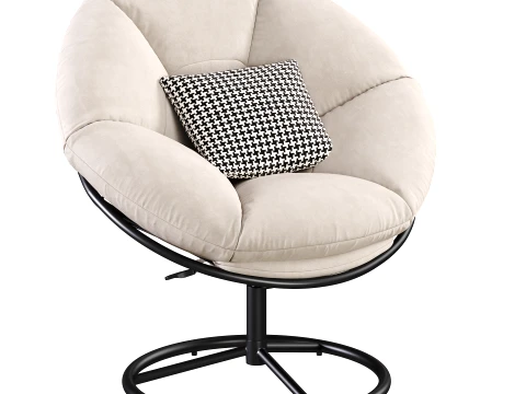Multi-function Papasan Relaxation Chair Model 3D