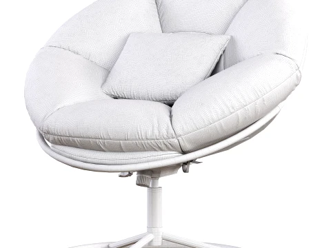 Multi-function Papasan Relaxation Chair 3D Model