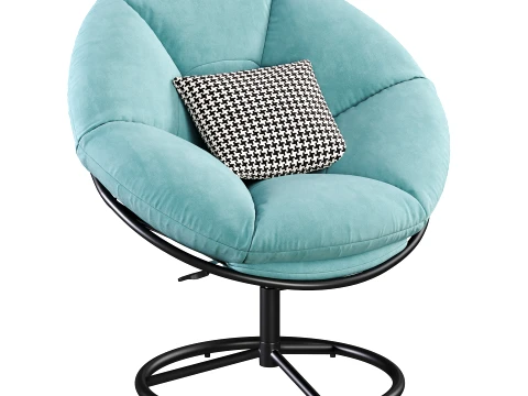 Multi-function Papasan Relaxation Chair 3D Model