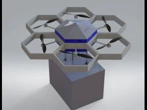 hexacóptero Modelo 3D