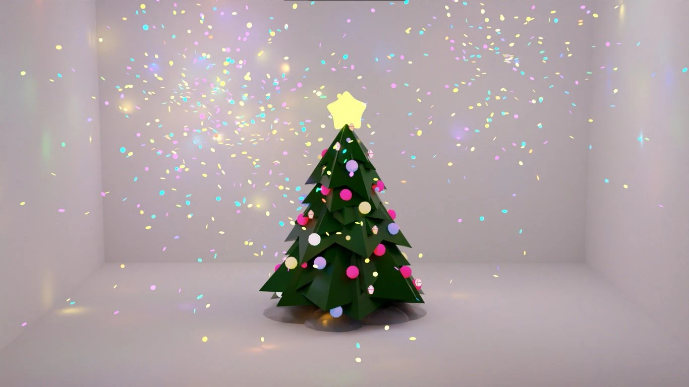 X-mas tree 3D Model .c4d .max .obj .3ds .fbx .stl .blend 
