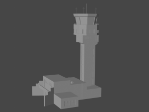Sharm El Sheikh Airport Tower 3D Модель