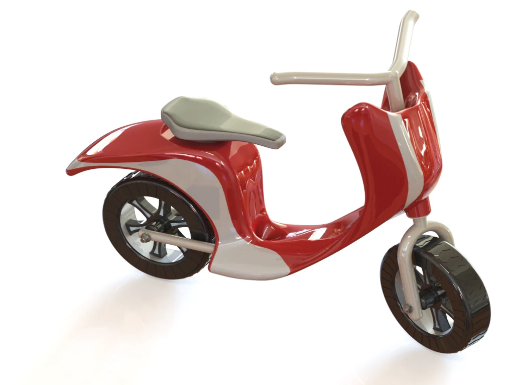 Motorcycle keychain 3D Print Model .c4d .max .obj .3ds .fbx .stl .blend 