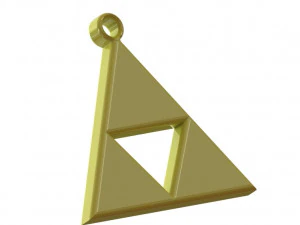 Chaveiro Triforce Modelo de Impressão 3D