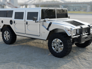 Hummer H1 SUV 3D 模型