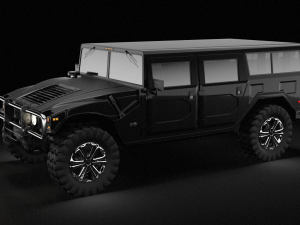 Hummer H1 SUV 3D 模型