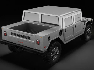 Hummer H1 Pickup 3D Model