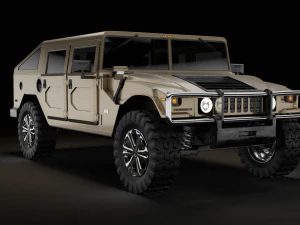 허머 H1 험비 3D 모델