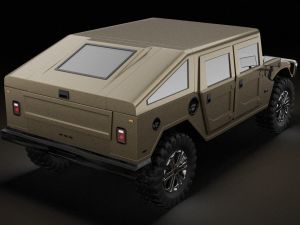 Hummer H1 HUMVEE Modèle 3D