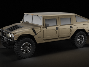 Hummer H1 HUMVEE Modèle 3D