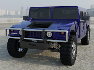 Hummer H1 HUMVEE 3D Model