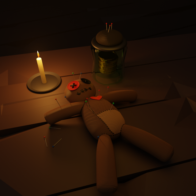 Voodoo doll 3D Model .c4d .max .obj .3ds .fbx .stl .blend 