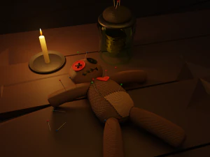 Bambola vud&ugrave; Modello 3D