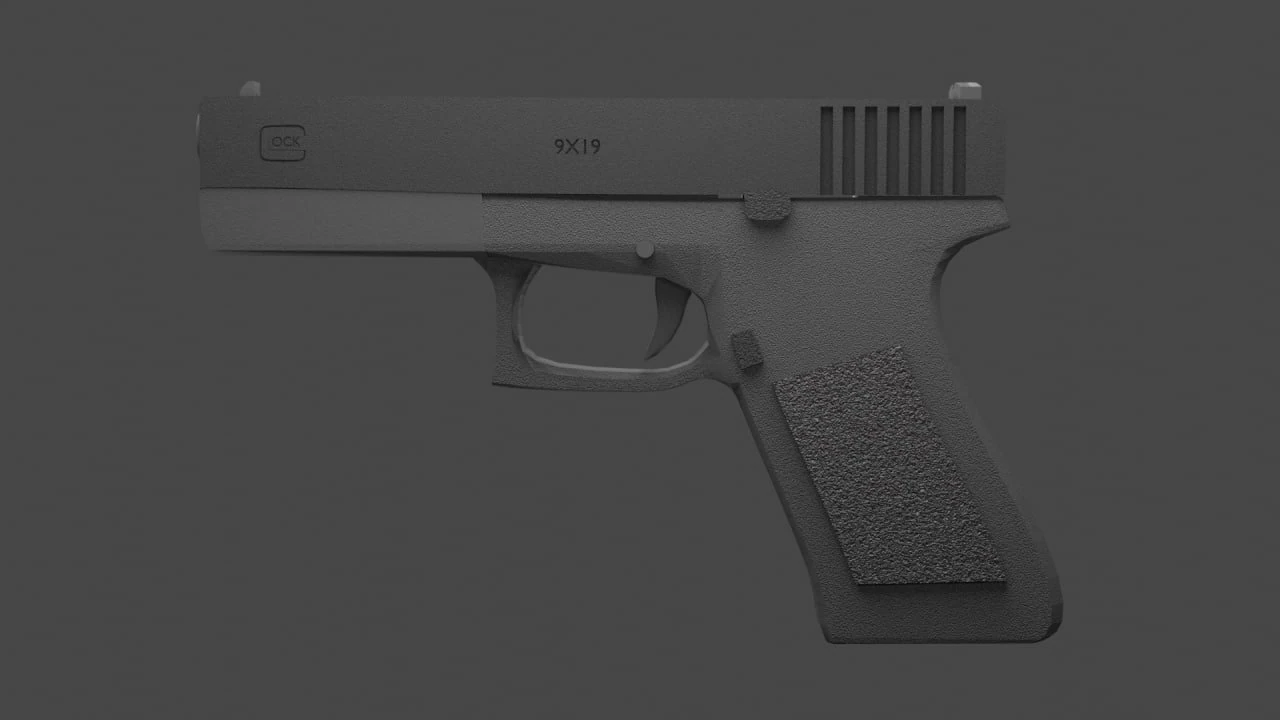 Glock 17 Modelo 3D .c4d .max .obj .3ds .fbx .stl .blend 
