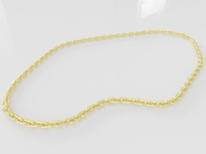 Gold chain for neck 3D Model