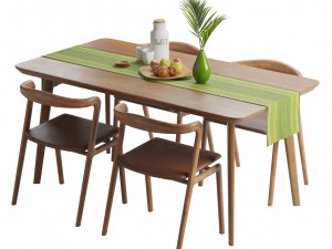 Otto Dining Table 3D Model