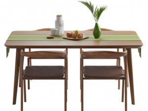 Otto Dining Table Model 3D