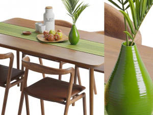 Otto Dining Table 3D Model