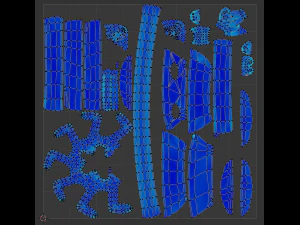 Стилизованный щит, низкополигональная игра, готовая к игре Zbrush Blender Художник по субстанциям 3D Модель