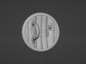 Stylized Shield low poly game ready Zbrush Blender Substance painter 3D 모델