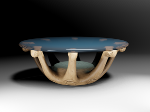 Coffee table collection low poly 3D Model
