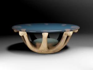 Coffee table collection low poly 3D Model